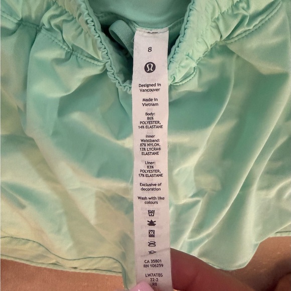 Lululemon Athletica Light Green Athletic Shorts - Picture 4 of 4